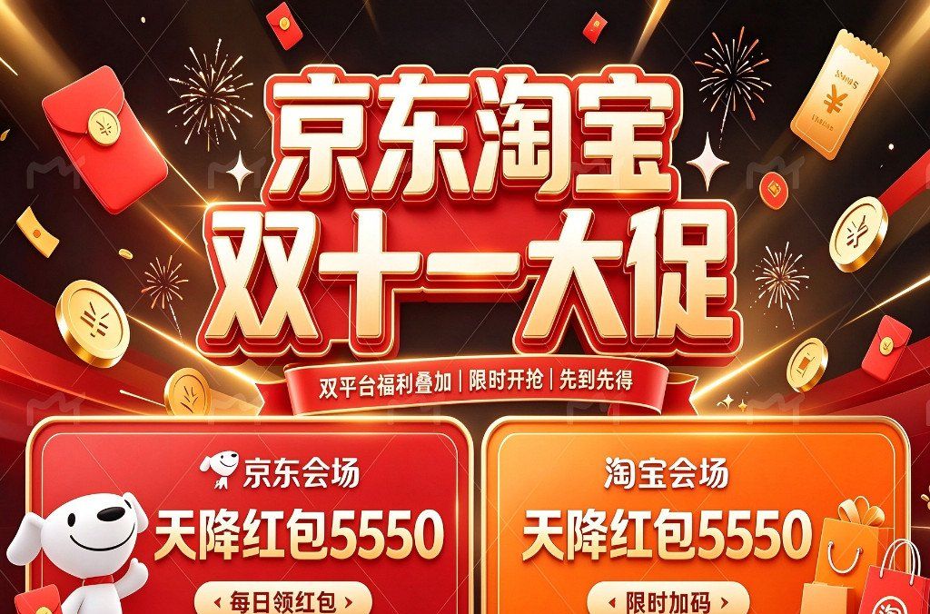 2026年双11红包口令天降红包5550 国补补贴2266 结算顺序_2026京东双十一红包